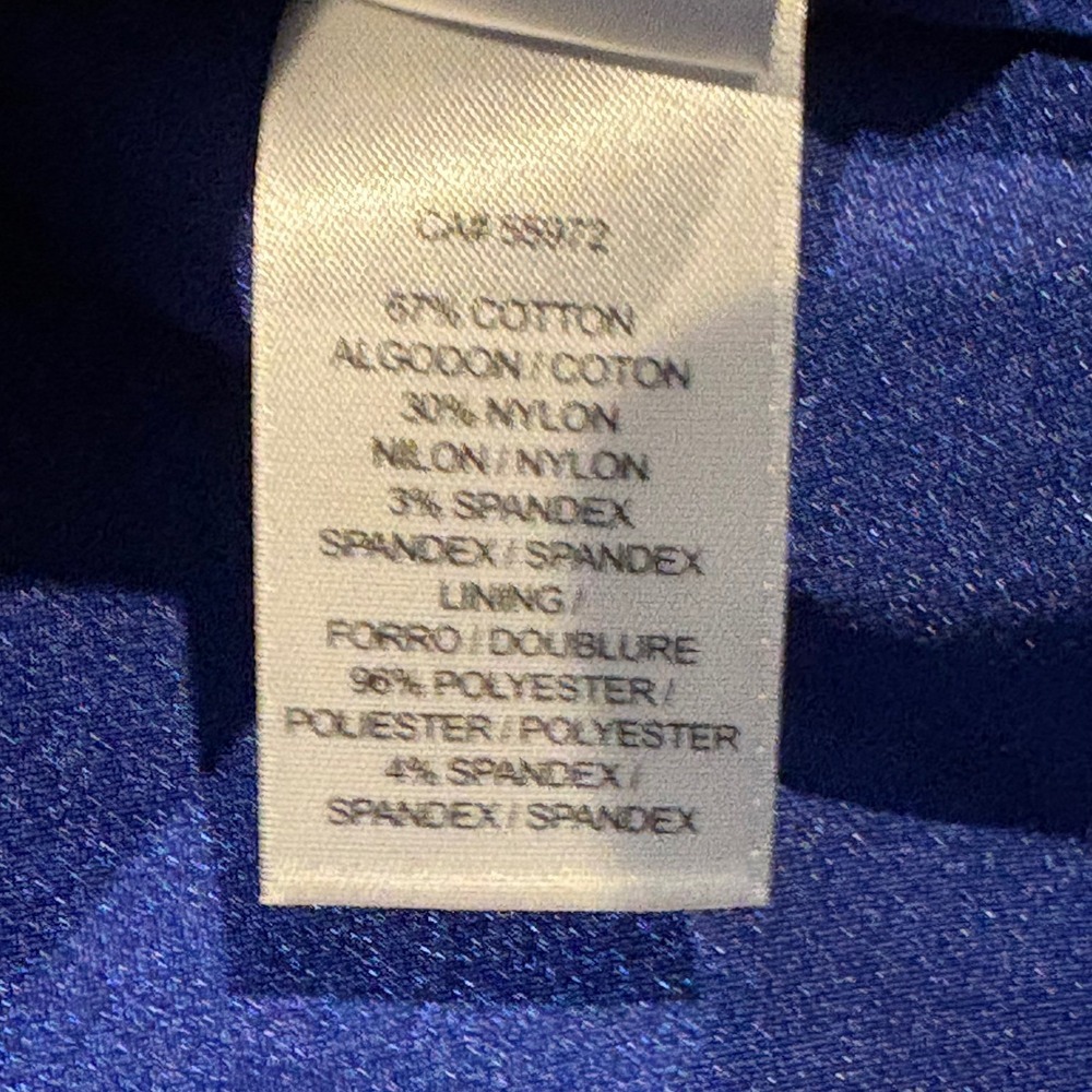 Laundry by Shelli Segal One Shoulder Blue Cocktail Dress Size 4 - Picture 14 of 14